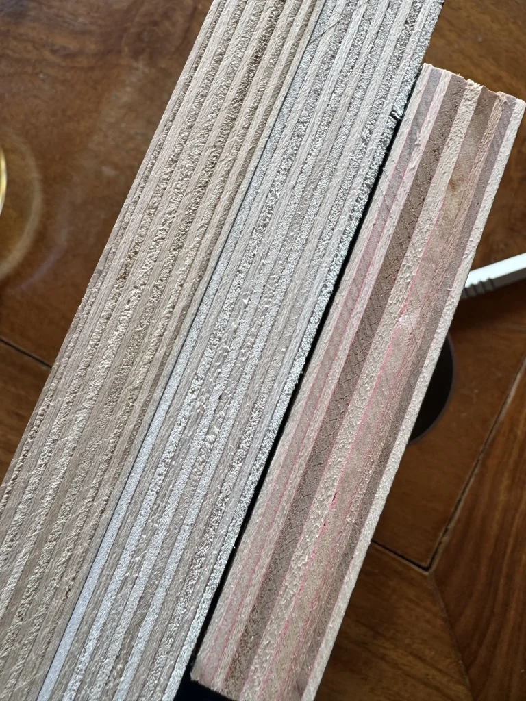 film faced plywood edge check